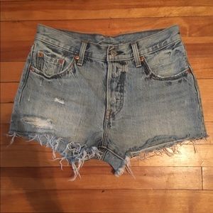 Levi’s denim cut off shorts